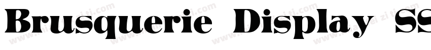 Brusquerie Display SSi字体转换